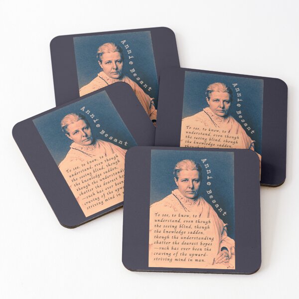 Item preview, Annie Besant portrait and quote: To see, to know, to understand, even though the seeing blind, though the knowledge sadden, designed and sold by artbleed.