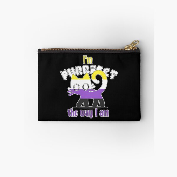 Item preview, I'm Purrfect the way I am - Non Binary Pride designed and sold by Fr0mtheMachine.