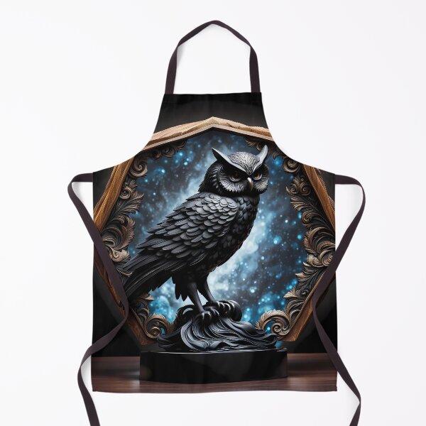 Item preview, Obsidian Owl Statue, Ai Generated Art designed and sold by ACC .