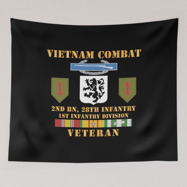 Item preview, Army - Vietnam Combat Infantry Veteran w 2nd Bn 28th Inf 1st Inf Div designed and sold by Military Insignia Products.