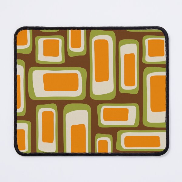 Item preview, Retro Mid Century Modern Abstract Composition Brown Orange and Green designed and sold by tonymagnerart.