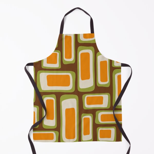 Item preview, Retro Mid Century Modern Abstract Composition Brown Orange and Green designed and sold by tonymagnerart.