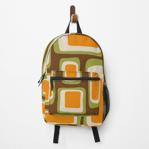 Item preview, Retro Mid Century Modern Abstract Composition Brown Orange and Green designed and sold by tonymagnerart.