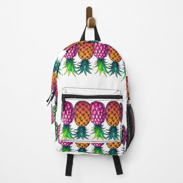 Item preview, Vibrant Upside Down Pineapples | Border | White designed and sold by JLEmporium.
