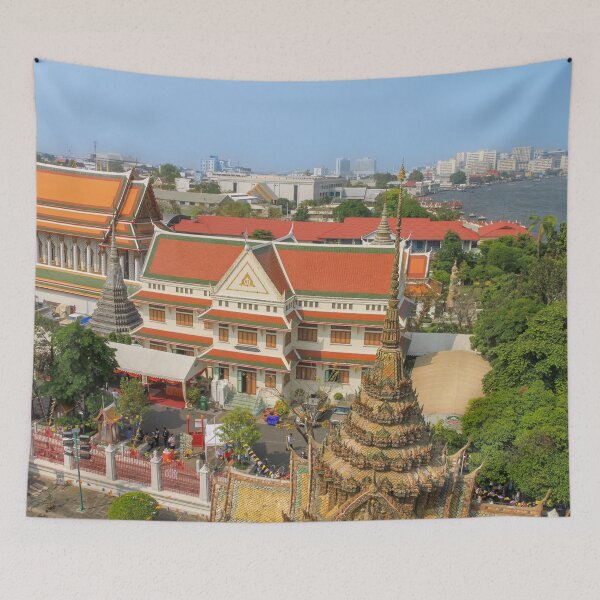 Item preview, View from Top of Wat Arun Temple, Bangkok designed and sold by SafariByMarisa.