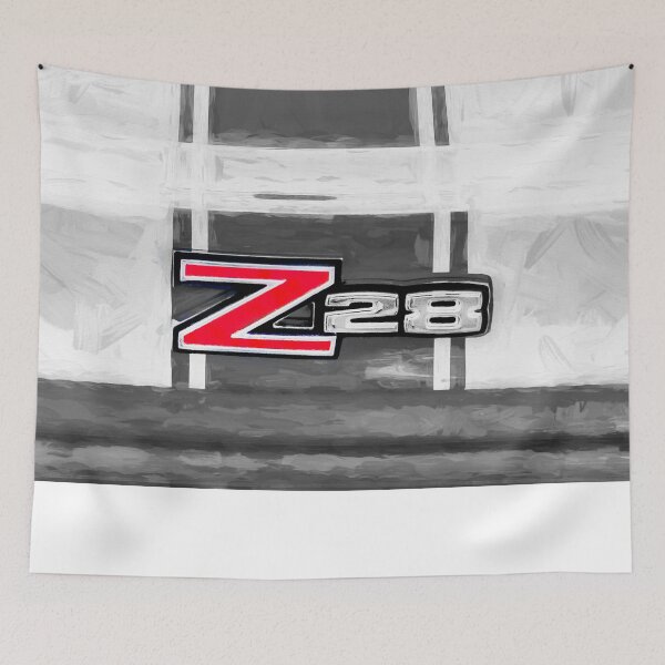 Item preview, 1973 Blue & White Chevrolet Camaro Z28 Emblem designed and sold by RichFrancoCars.