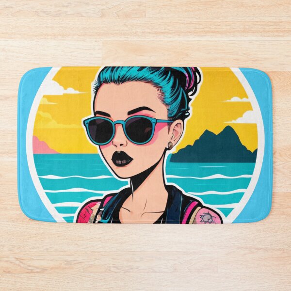 Item preview, Punk Girl Summer Beach Vacation designed and sold by MadnessEnvelope.