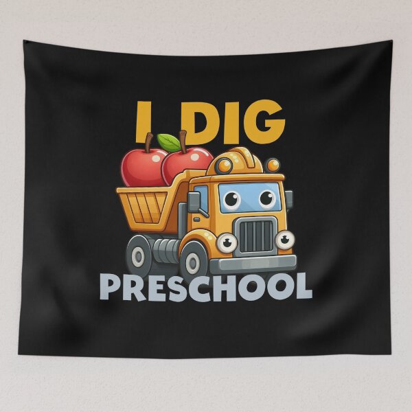 Item preview, I Dig Preschool Boy Back To School Dump Truck  designed and sold by clothesy7.