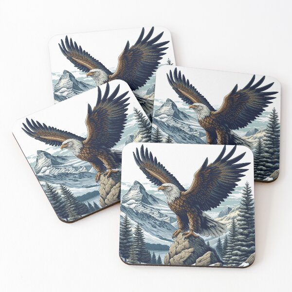 Item preview, Mountain eagle encounter on the mountain peak of the Caucasus designed and sold by FotoworldEdel.