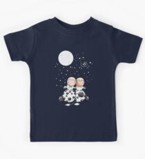 Romantic Cows - Cow - Star - Love - Comic - Gift Kids Tee