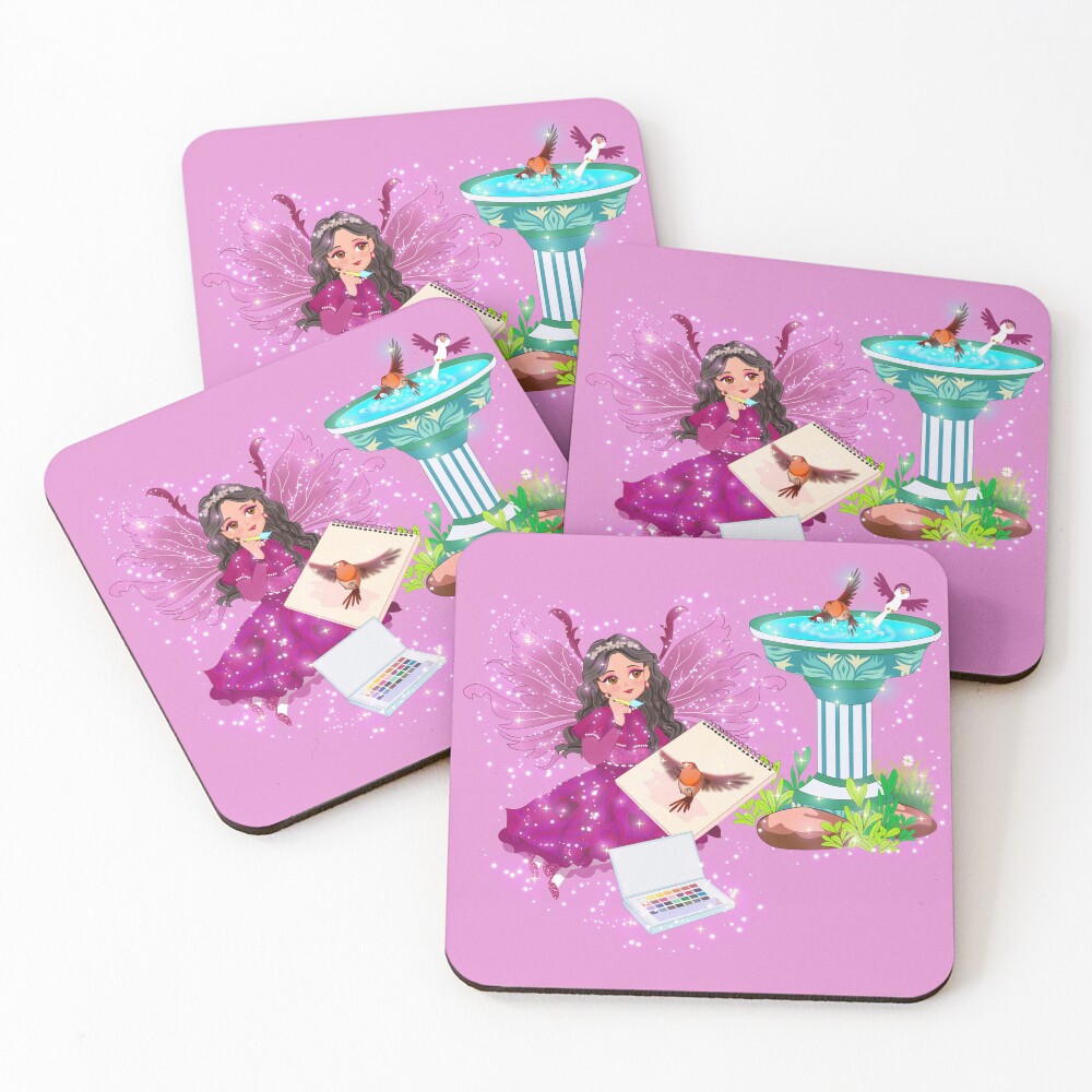 Item preview, Coasters (Set of 4) designed and sold by FairyBookClub.