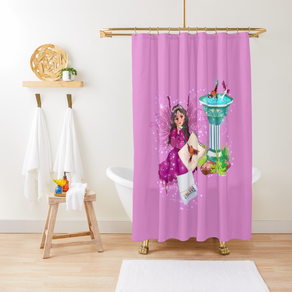 Item preview, Shower Curtain designed and sold by FairyBookClub.
