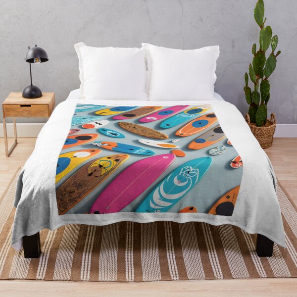Item preview, Vivid paddle Boards on colorful minimalist summer flat lay designed and sold by icemanphotos.