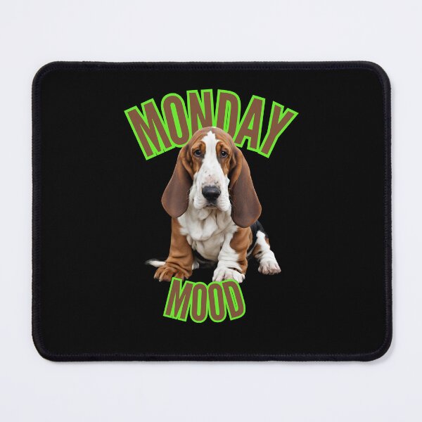 Item preview, Basset hound’s Monday mood designed and sold by coloursforkids.