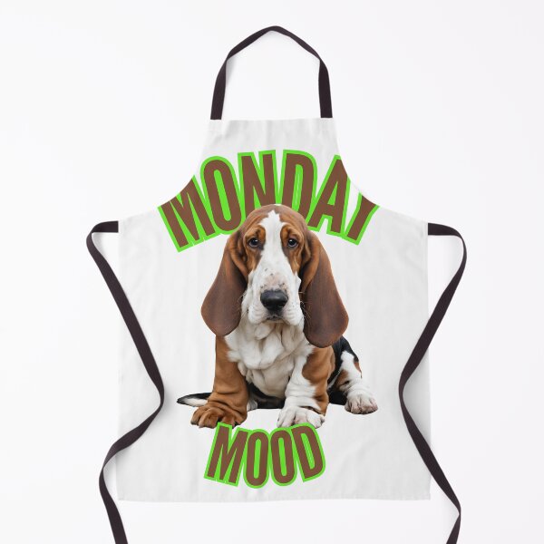 Item preview, Basset hound’s Monday mood designed and sold by coloursforkids.