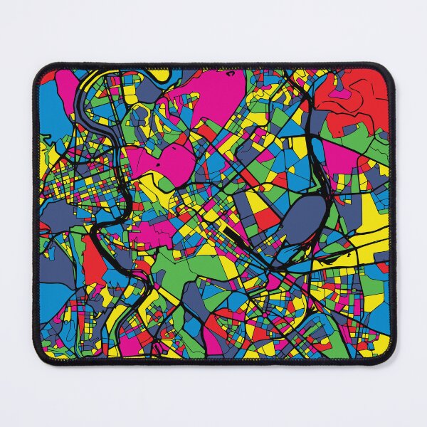 Item preview, Rome Pop Art Colorful Italy City Map Abstract Poster designed and sold by Stadify.