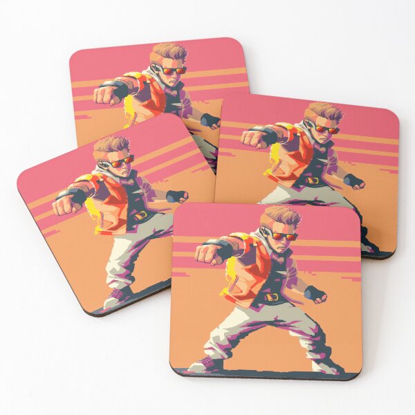 Item preview, Retro Fighter in Action Pose designed and sold by palmyst.