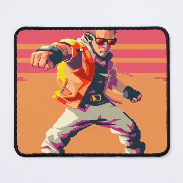 Item preview, Retro Fighter in Action Pose designed and sold by palmyst.