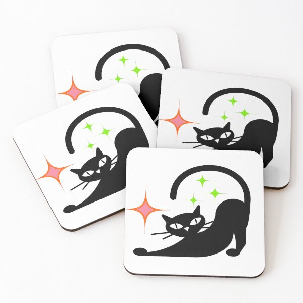 Item preview, Atomic Cat Stretching  designed and sold by WhitleyAD.