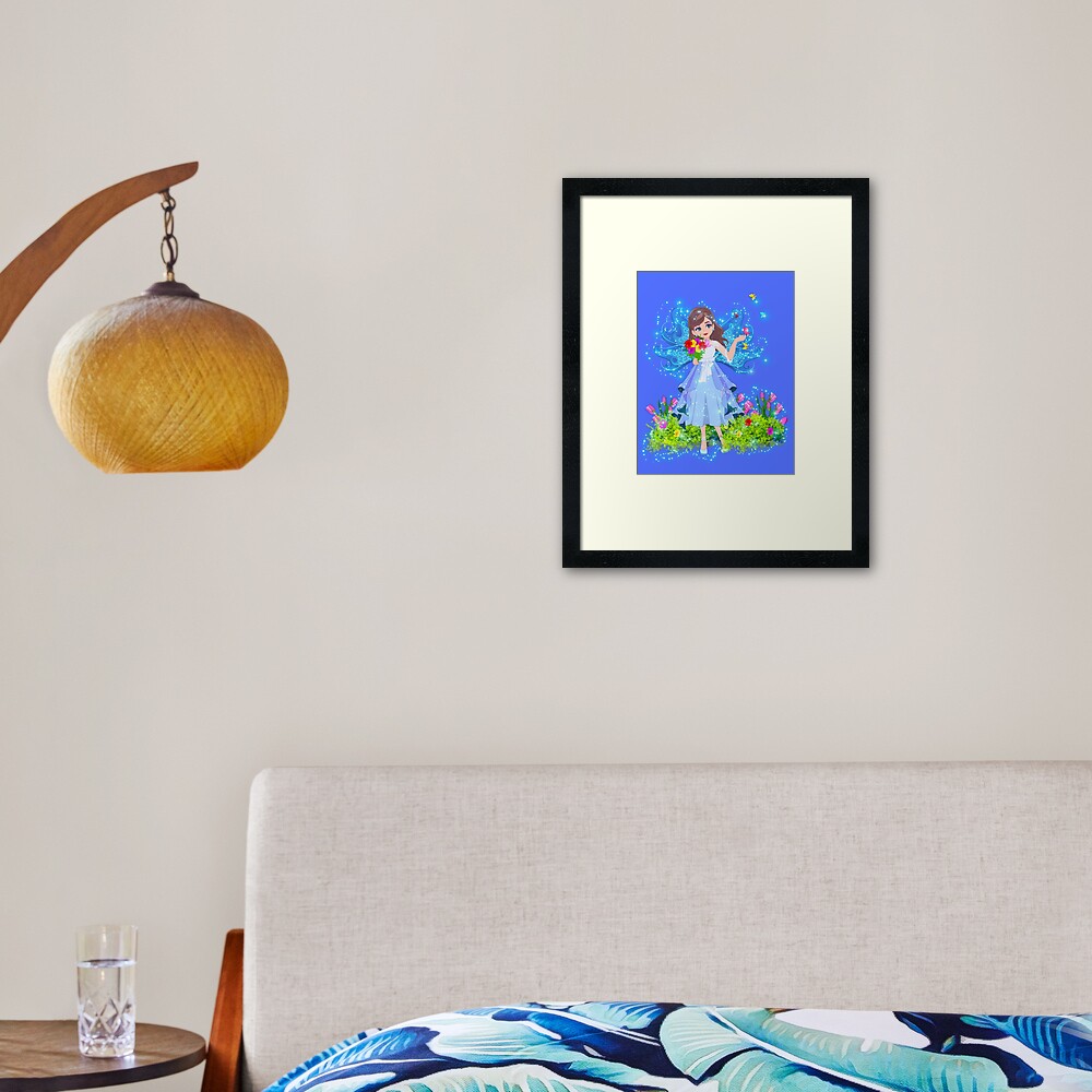Item preview, Framed Art Print designed and sold by FairyBookClub.