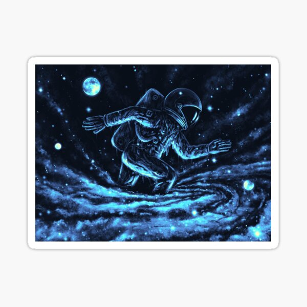 Caught in a Blackhole Sticker