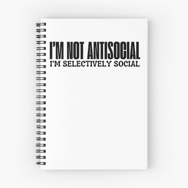 Item preview, I’m Not Antisocial, I’m Selectively Social designed and sold by ladylalitafanta.