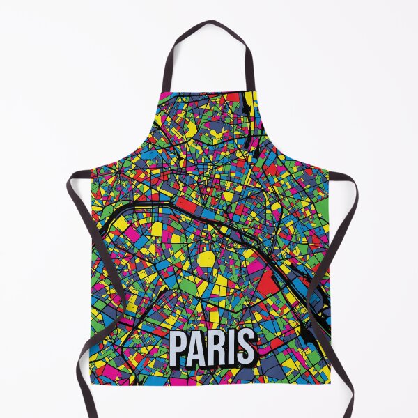 Item preview, Paris Pop Art France City Map Abstract Poster designed and sold by Stadify.