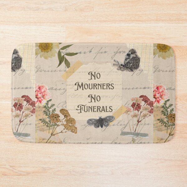 Item preview, No mourners. No funerals. Six of Crows Quote Vintage Scrapbook Collage Style  designed and sold by yoshra.