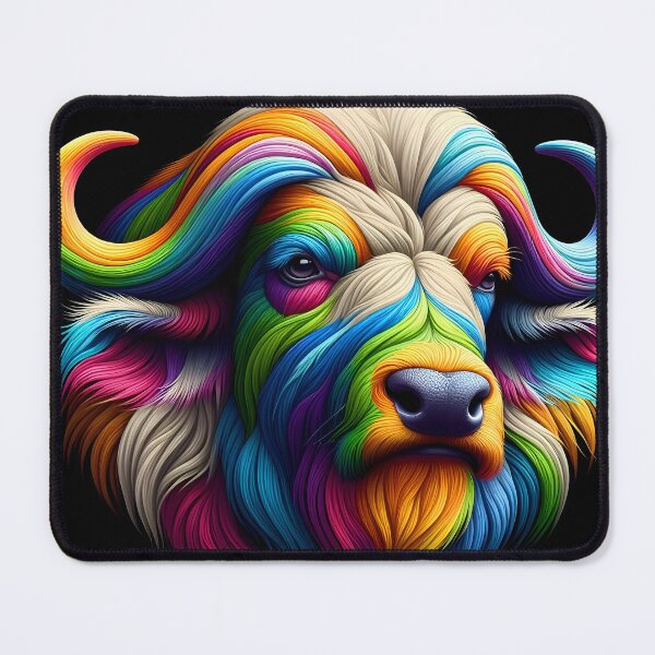 Item preview, A Colourful Stripey Buffalo designed and sold by cmphotographs.