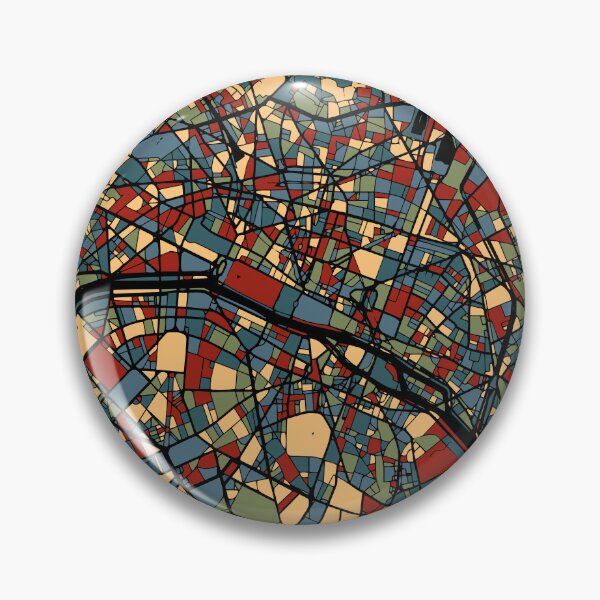 Item preview, Paris Earthtone France City Map Abstract Poster designed and sold by Stadify.