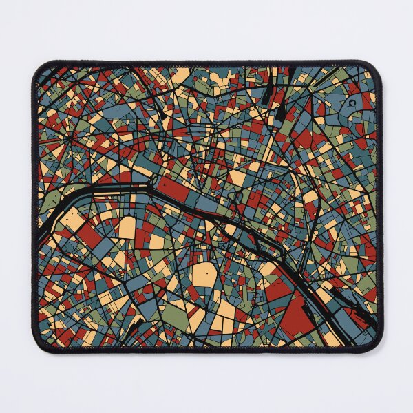 Item preview, Paris Earthtone France City Map Abstract Poster designed and sold by Stadify.