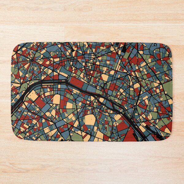 Item preview, Paris Earthtone France City Map Abstract Poster designed and sold by Stadify.