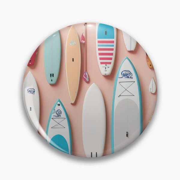 Item preview, Colorful paddle SUP boards on colorful minimalist summer flat lay designed and sold by icemanphotos.
