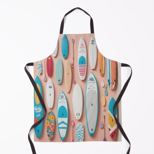 Item preview, Colorful paddle SUP boards on colorful minimalist summer flat lay designed and sold by icemanphotos.