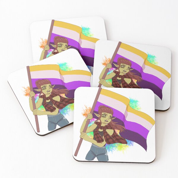 Item preview, Lae'zel Pride Art Nonbinary Flag! designed and sold by ASweetLoveSong.