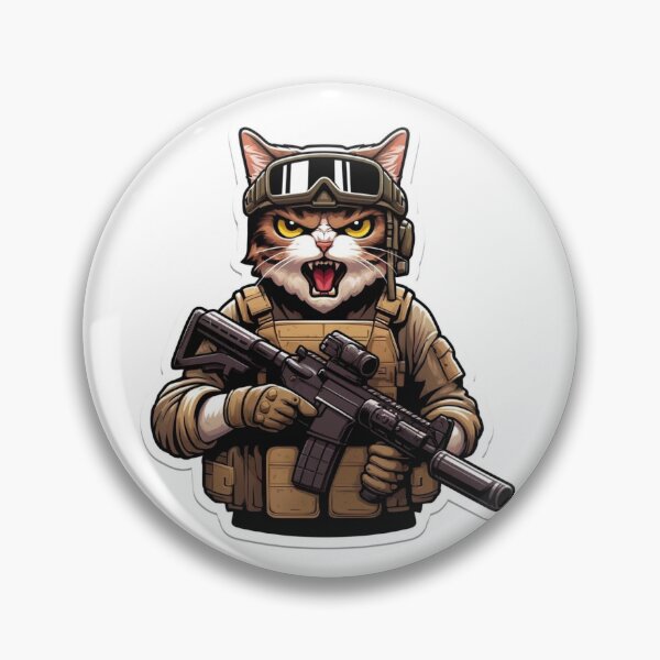 Item preview, Tactical Operator Cat in tactical gear designed and sold by BrinaandPops.