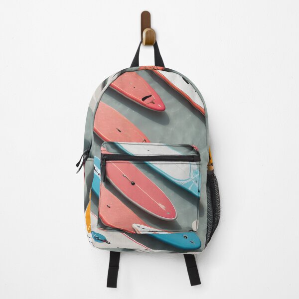 Item preview, Colorful paddle SUP boards on colorful minimalist summer flat lay designed and sold by icemanphotos.