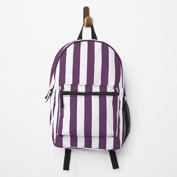 Item preview, Small AUBERGINE PURPLE and WHITE Vertical STRIPES designed and sold by RachelMacht.