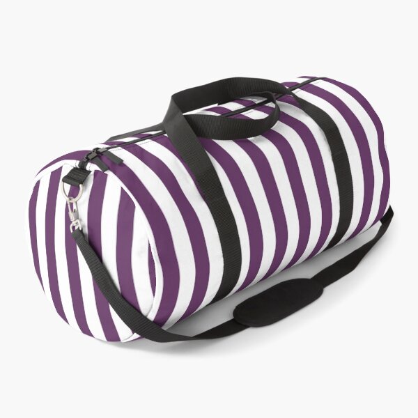Item preview, Small  AUBERGINE PURPLE and WHITE Vertical STRIPES designed and sold by RachelMacht.