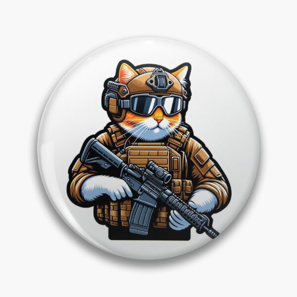 Item preview, Orange Cat Tactical Operator in tactical gear designed and sold by BrinaandPops.