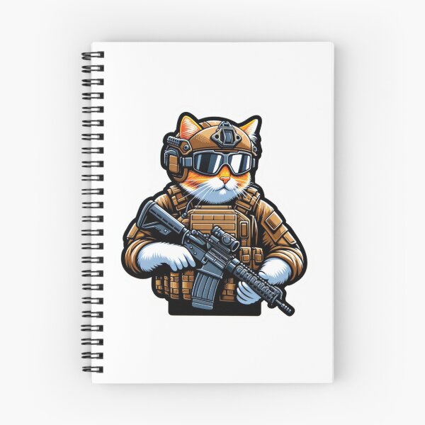 Item preview, Orange Cat Tactical Operator in tactical gear designed and sold by BrinaandPops.
