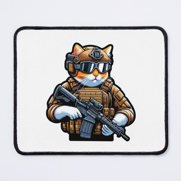 Item preview, Orange Cat Tactical Operator in tactical gear designed and sold by BrinaandPops.