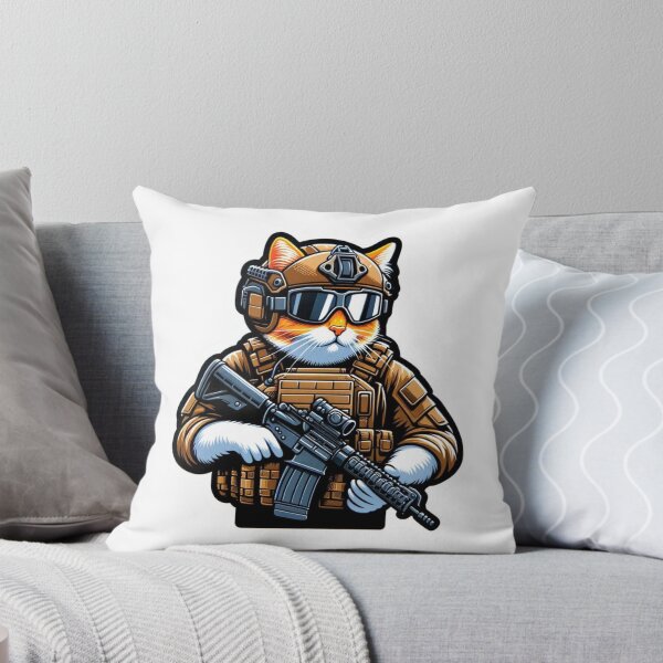 Item preview, Orange Cat Tactical Operator in tactical gear designed and sold by BrinaandPops.