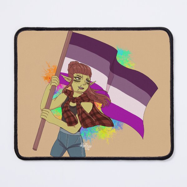 Item preview, Lae'zel Pride Art Asexual Flag! designed and sold by ASweetLoveSong.