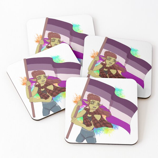Item preview, Lae'zel Pride Art Asexual Flag! designed and sold by ASweetLoveSong.