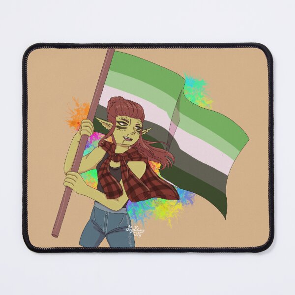 Item preview, Lae'zel Pride Art Aromantic Flag! designed and sold by ASweetLoveSong.