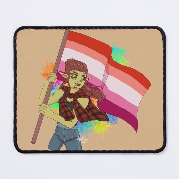 Item preview, Lae'zel Pride Art Lesbian Flag! designed and sold by ASweetLoveSong.