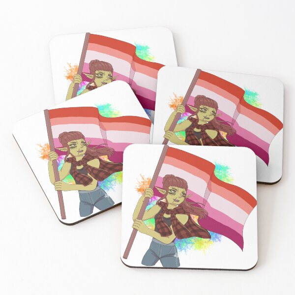 Item preview, Lae'zel Pride Art Lesbian Flag! designed and sold by ASweetLoveSong.