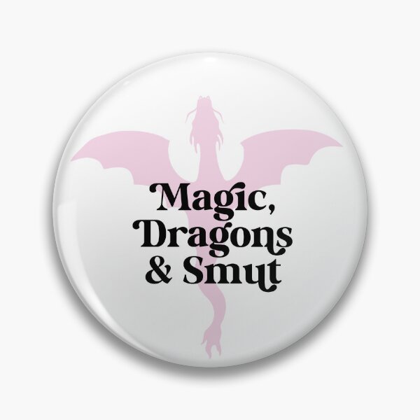 Item preview, Magic dragons and smut designed and sold by Radical Buttons.