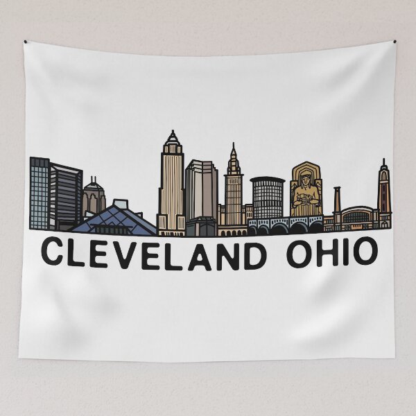 Item preview, Cleveland Ohio Skyline designed and sold by fiberandgloss.